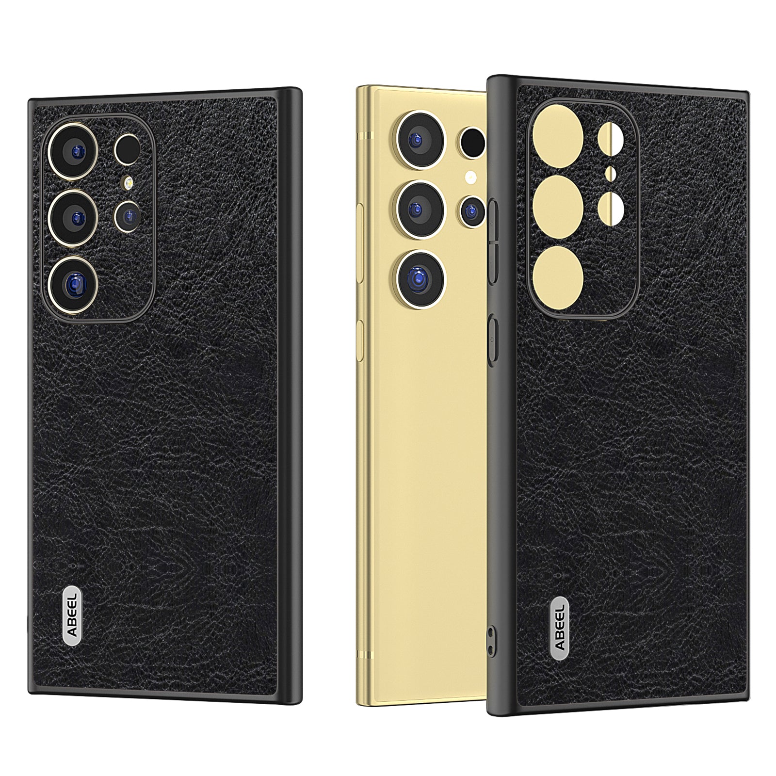 ABEEL For Samsung Galaxy S24 Ultra Case PU Leather Coated PC+TPU Non-Slip Grip Cover ABEEL For Samsung Galaxy S24 Ultra Case PU Leather Coated PC+TPU Non-Slip Grip Cover